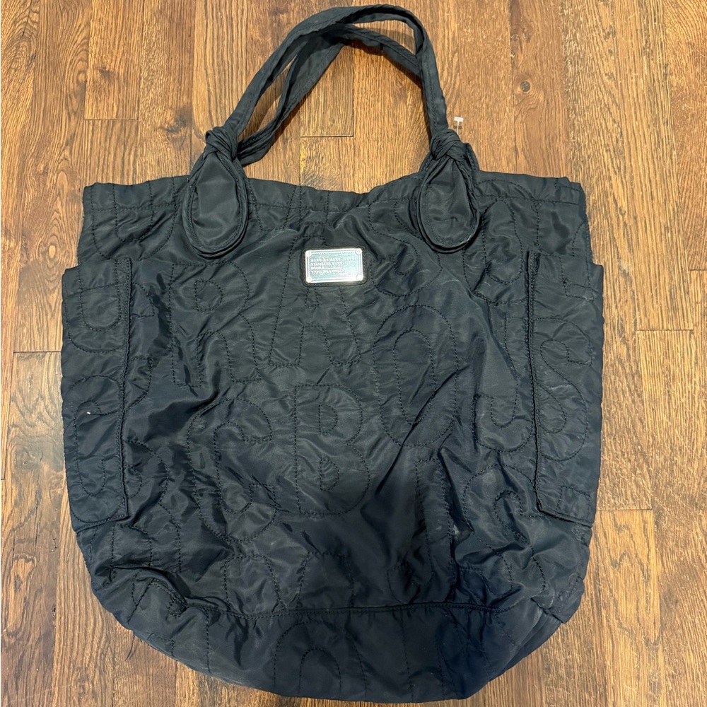 Black Quilted Tote Bag